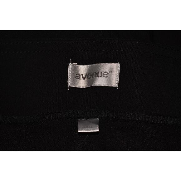 AVENUE NEW $60 Black Pull-On Bootcut Pant Elastic Waist Plus Size 30 Tall - Picture 3 of 3
